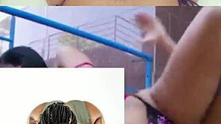 feeling aroused perving over phumla's pussy in bikini by the pool.