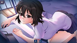 Gamer girls olivia play in cute outfits with big tits