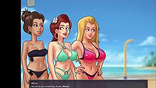 In the summertime saga episode 220, a homemade adventure unfolds with amateur participants exploring everyday scenarios in a relaxed setting.