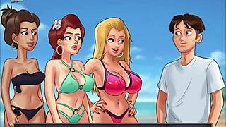 In the summertime saga episode 220, a homemade adventure unfolds with amateur participants exploring everyday scenarios in a relaxed setting.