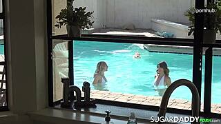 2 Hot Latina Teens in Wild 3some - BENT OVER for DADDY!