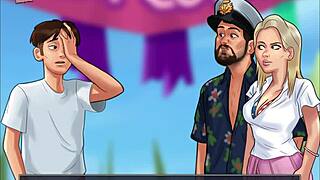 In the summertime saga episode 220, a homemade adventure unfolds with amateur participants exploring everyday scenarios in a relaxed setting.