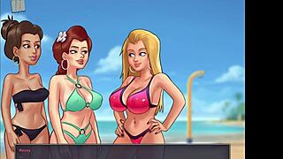 In the summertime saga episode 220, a homemade adventure unfolds with amateur participants exploring everyday scenarios in a relaxed setting.