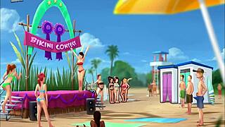 In the summertime saga episode 220, a homemade adventure unfolds with amateur participants exploring everyday scenarios in a relaxed setting.