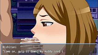 i trepando with son's friend in park at night, wife's unfaithful routine hentai part 13