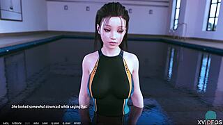 Rebecca gets wet in AOA Academy