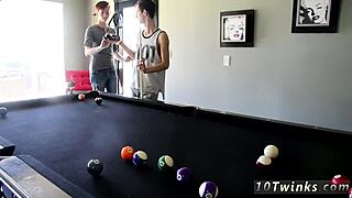 Free Gay Sex Videos: 18 Hung Emo Guys with Pool Cues and Balls Ready 😏