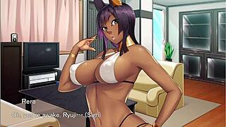 Master says, servant, take my creampie in both holes