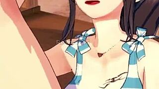 Hey, in this 3D hentai anime game, I found the perfect partner with big tits and boobs.