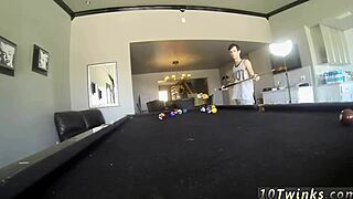 Free Gay Sex Videos: 18 Hung Emo Guys with Pool Cues and Balls Ready 😏