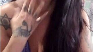 Guided handjob to rock music, feel those big tits