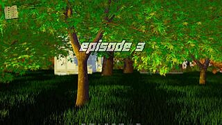 Ripples 49 features curvy characters in a 3D cartoon game.