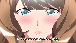 I want that ecchi big sister to give me a blowjob in this hentai anime.