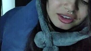 white wolf says she can't see me but already wants to suck the submissive young white moon deepthroat