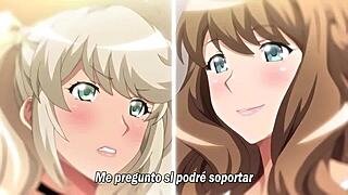 I want that ecchi big sister to give me a blowjob in this hentai anime.