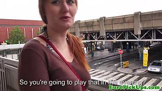 European Teen Jizzed On by Stranger in Public POV Outdoor Sex