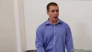 STRAIGHT MALE EXECUTIVE DISCOVERS GAY SEX VIDEOS ON PANTSLESS FRIDAY!