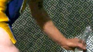 Amateur Gay Teases Jersey Ass with Dildo