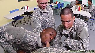 Asian guy engages in gay sex video with drill sergeant, saying yes