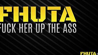 Slutty Redhead Takes Monster Cock in Doggystyle Anal