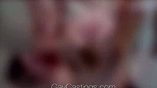 Gay porn casting agent has rough anal sex with Logan Taylor