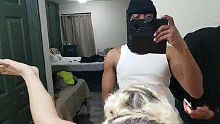 i fucked this blonde milf on the bathroom counter, her pussy was so wet, amateurs