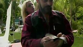 chantez seduces with her hot tongue to get fucked outdoors