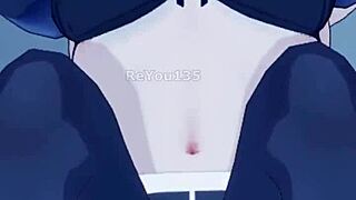 Oc new employee with big tits in 3d hentai game