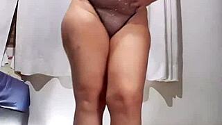 you dirty slut stripping off your lingerie