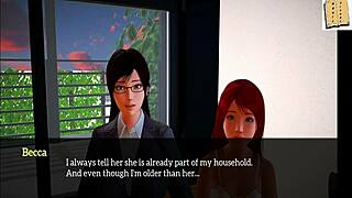 In my new family series, a teen with small tits engages in hentai anime adventures