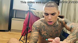 Brazilian Hetero Curious Lover Gets Handjob And Cum In Mouth From Big Cock