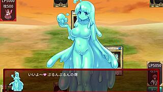 in the game, a succubus engages in a duel against a slime succubus, leading to erotic encounters