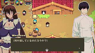 I can't believe that elf slut in the hentai game ntr rice part 3 is geting fucked at work like that