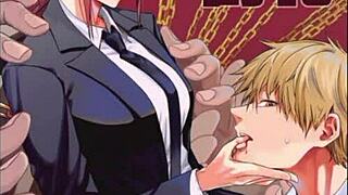 Animated porn with Makima and Danji from Chainsaw Man