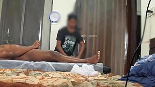 relaxed guy enjoys happy ending massage