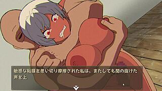 I can't believe that elf slut in the hentai game ntr rice part 3 is geting fucked at work like that