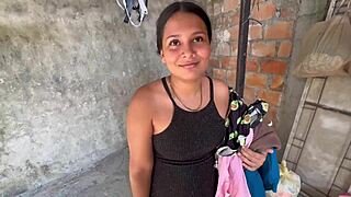 Wow! Neighbor Washes Clothes Then Gives Me Blowjob and Sex!