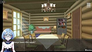 the witch says, 'welcome to my sexual prison in this hentai game'