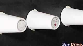 Classy Euro Slut Endures Messy Bukkake Facial and Cumshot