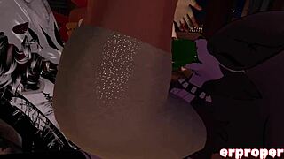 vrchat luna gets gang fucked by cartoon hentai group