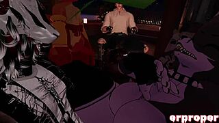 vrchat luna gets gang fucked by cartoon hentai group