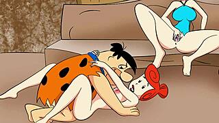 A hot and steamy family orgy with The Flintstones in high quality porn