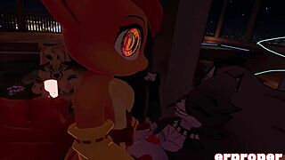 vrchat luna gets gang fucked by cartoon hentai group