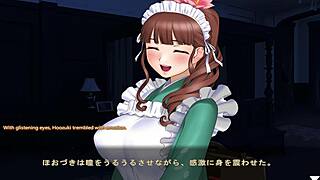 Maid-san to Boin Game Hozuki Scene 4 in English Cosplay