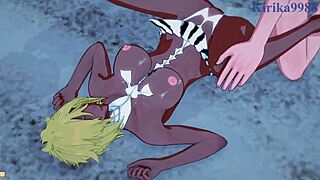 Nel, Nelliel, Tier Harribel, and Ichigo Kurosaki Engage in Intense Sex in Bleach Hentai