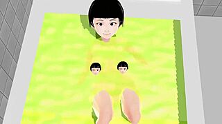 koko a strips naked in the bath