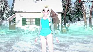 elsa sucking and having sex in frozen fantasy