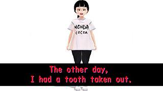 koko a strips naked in the bath