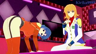 Kusuha Mizuha And Cagalli Intense Lesbian Play In Hentai