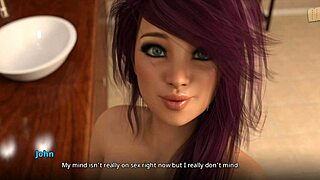 shauna advises john on edging techniques in their animated homemade video.